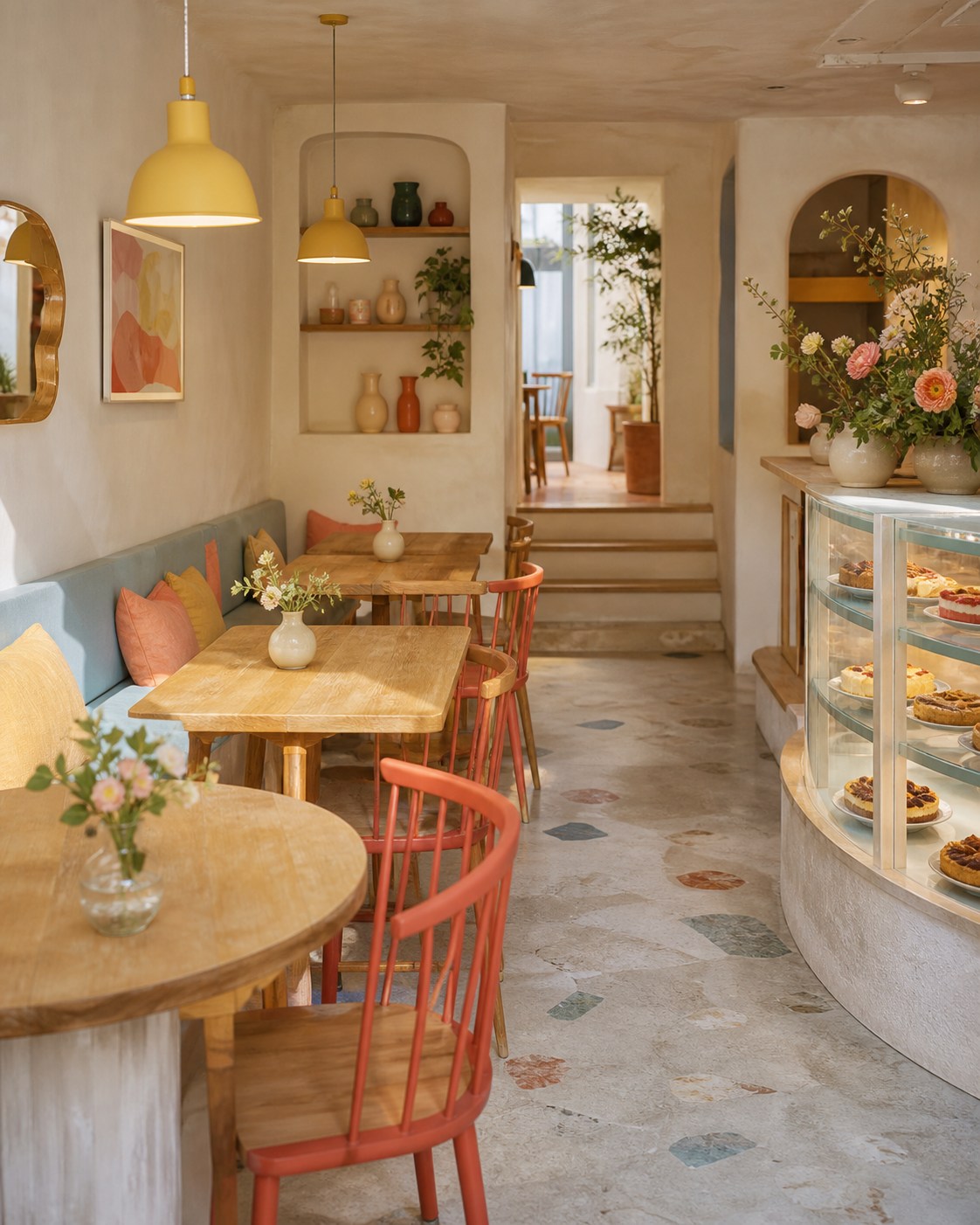 Innenansicht des Cafés